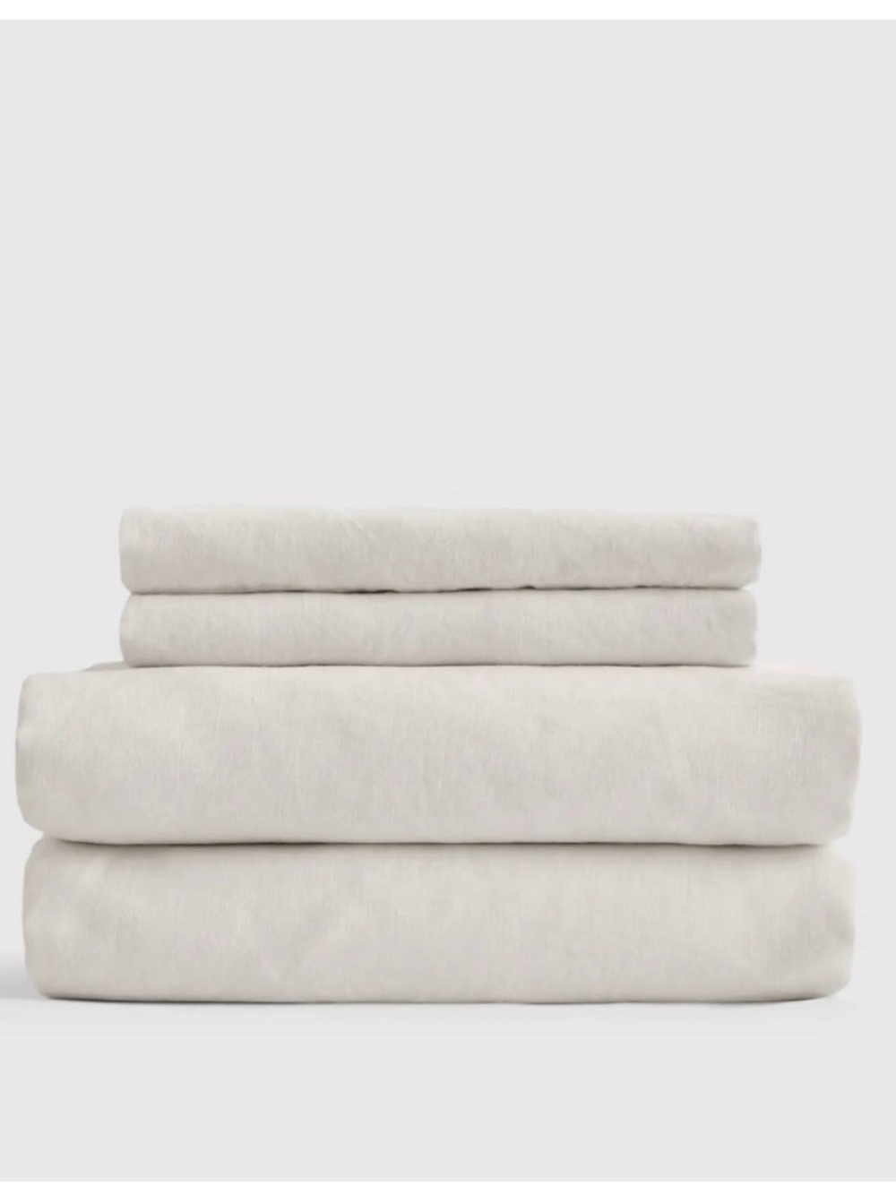 Quince European 100% Linen Sheet Set in Sand King Size